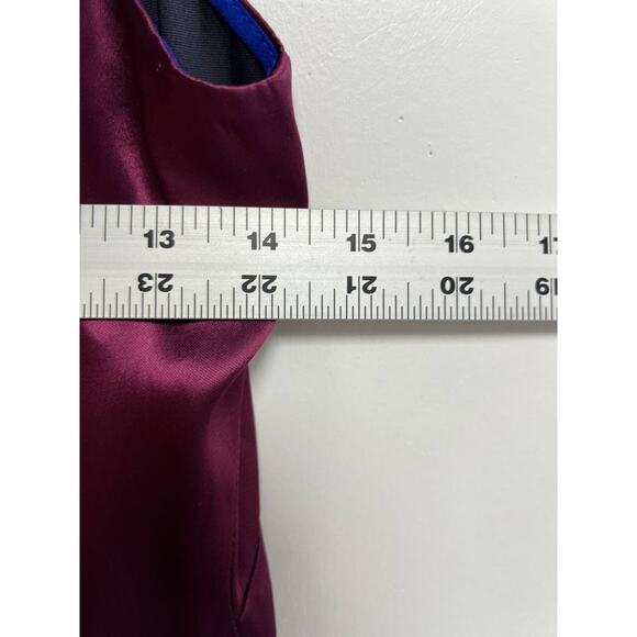 Diane Von Furstenberg BABYDOLL Body Ruffle Dress Purple Short size 0 A000038 - Picture 9 of 13